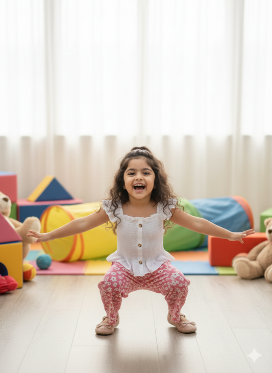 Pink Floral Print Pant & White Ruffle Top Set – Cotton Spandex